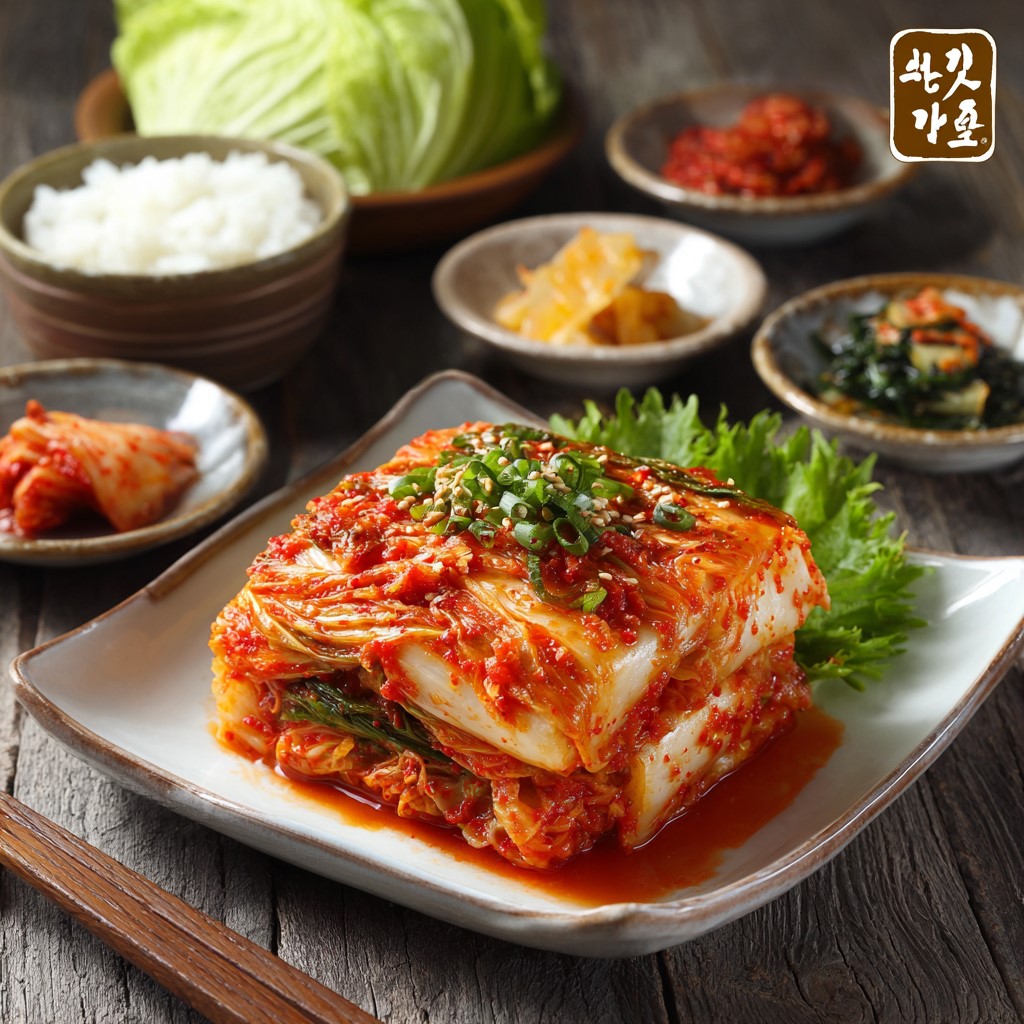 정갈한 밥상 위의 김치